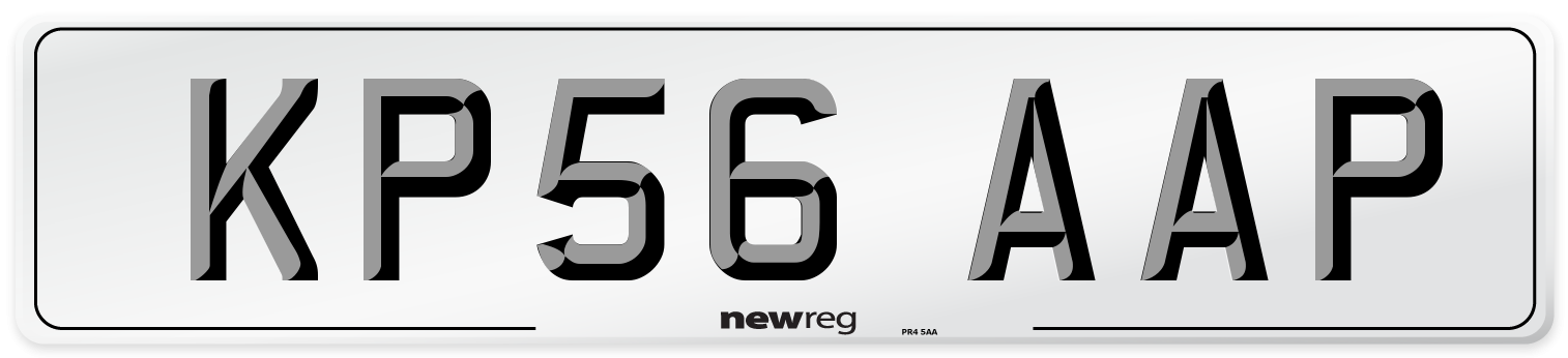 KP56 AAP Number Plate from New Reg